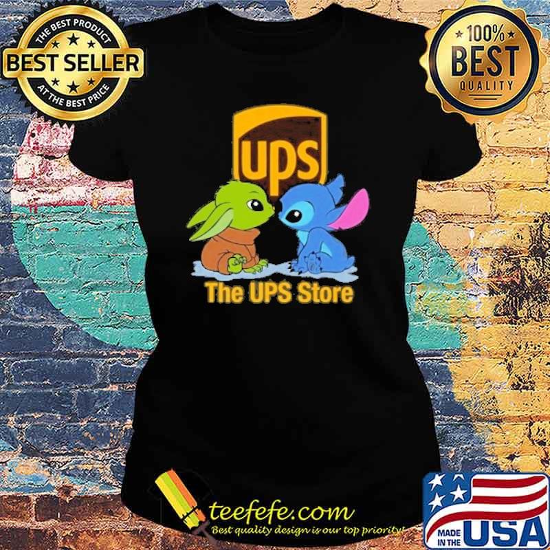 UPS The UPS Store baby yoda stitch s Ladies tee UPS The UPS Store baby yoda stitch s Ladies tee
