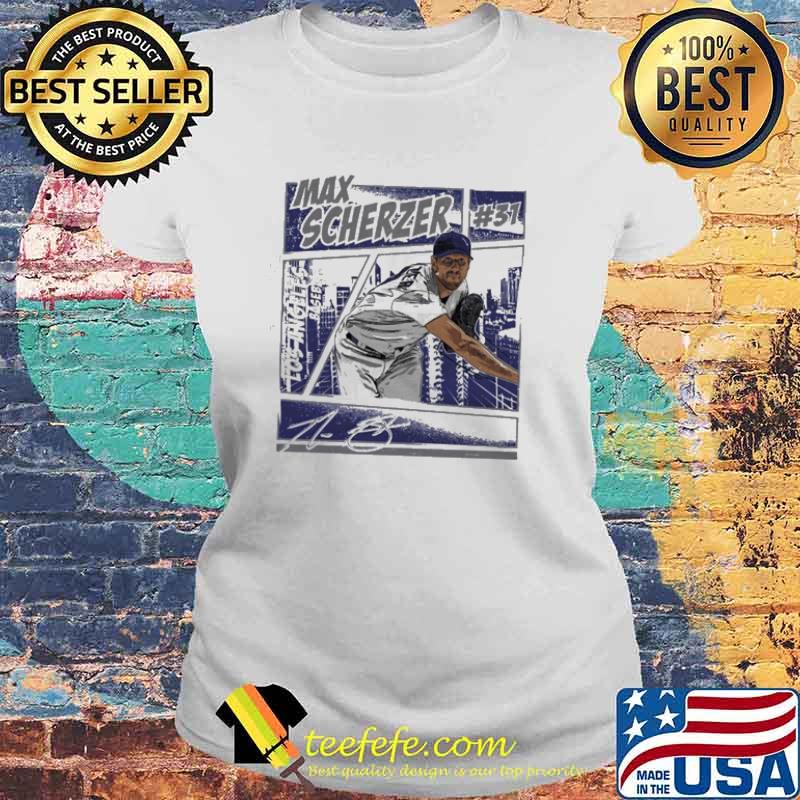 Vintage Max Scherzer Baseball Trending signature s Laides tee Vintage Max Scherzer Baseball Trending signature s Laides tee