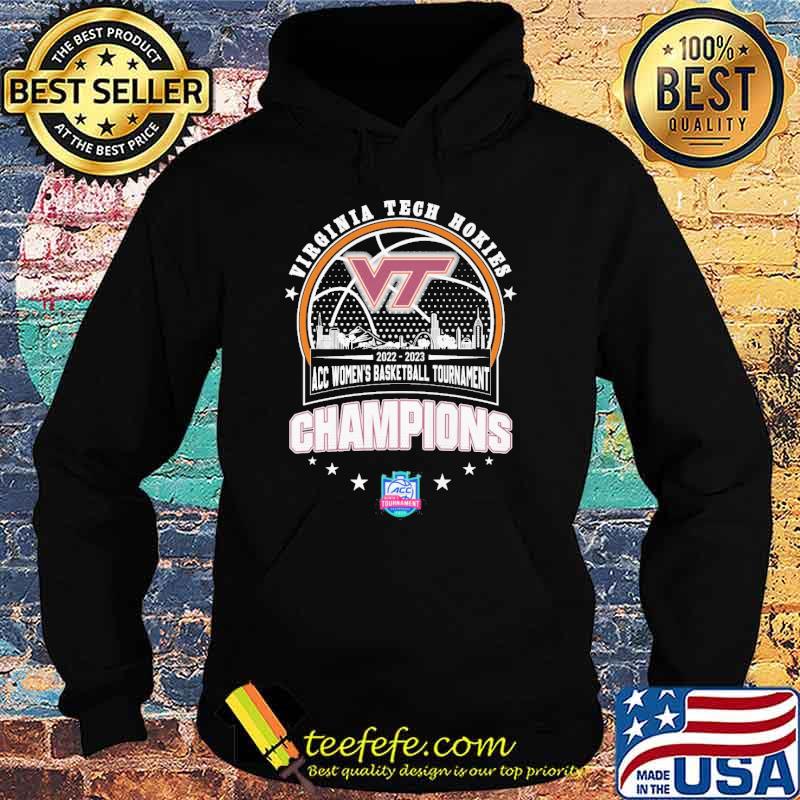 Virginia tech hkies 2022-2023 acc women's basketball tournament champions shirt