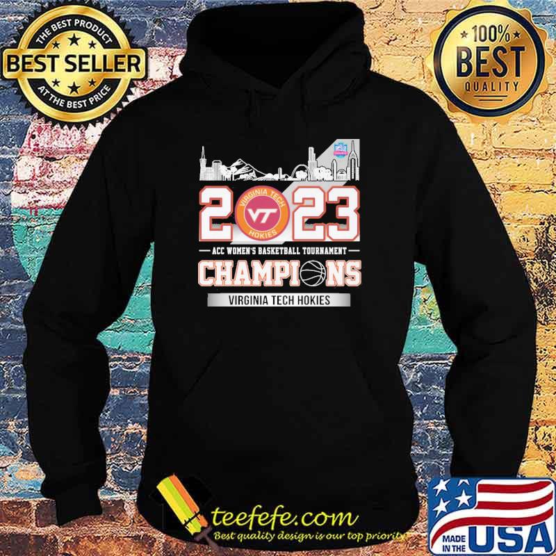 Virginia tech Hokies 2023 acc women's basketball tournament champions shirt