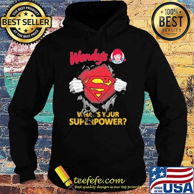 Wendy's what's your superpower superman shirt
