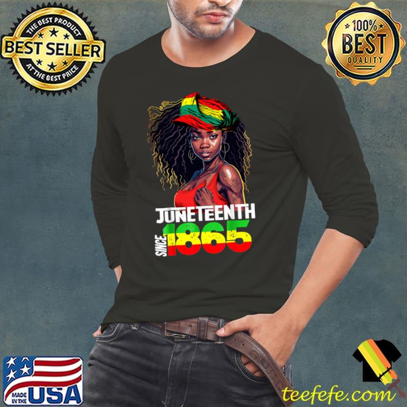 1865 Juneteenth Celebrate African American Freedom Day Women T-Shirt Long Sleeve Tee 1865 Juneteenth Celebrate African American Freedom Day Women T-Shirt Long Sleeve Tee