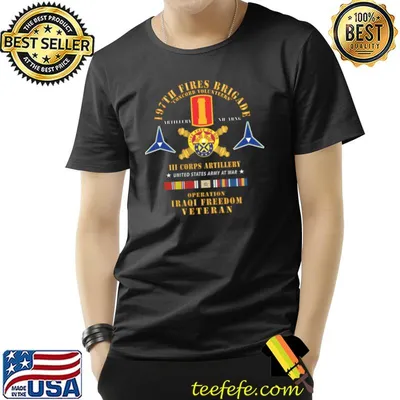 197th Fires Brigade III Corps Artillery Operation Iraqi Freedom Veteran X 300 T-Shirt