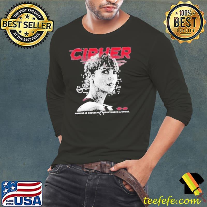 2023 Charlize theron cipher code nothing is necessary everything is a choice shirt
