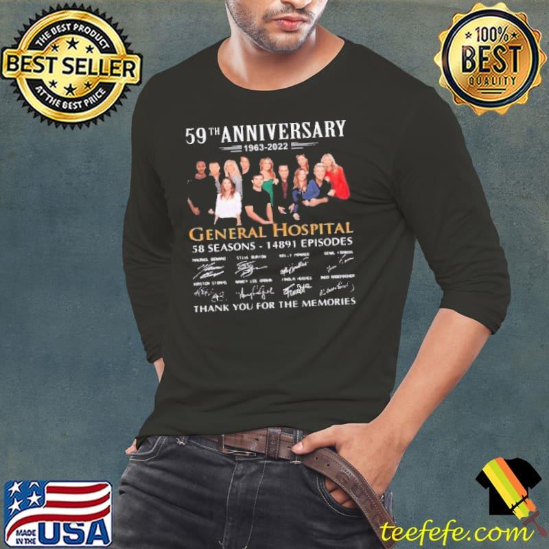 59th anniversary General Hospital thank you for the memories signature shirt