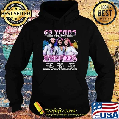 63 years 1958-2021 Bee Gees thank you for the memories signatures shirt