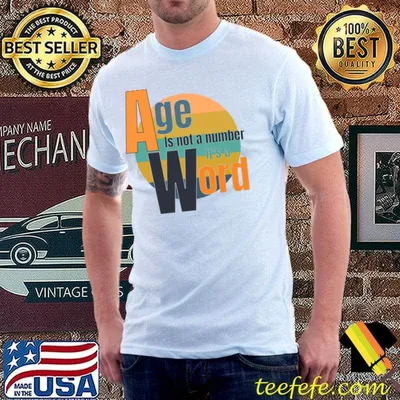 Age is not a number it's a word vintage T-Shirt