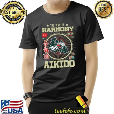 Aikido 2023 The Way of Harmony Stars retro T-Shirt
