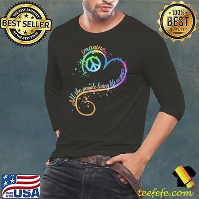 All The People Living Life In Peace Watercolor shirt