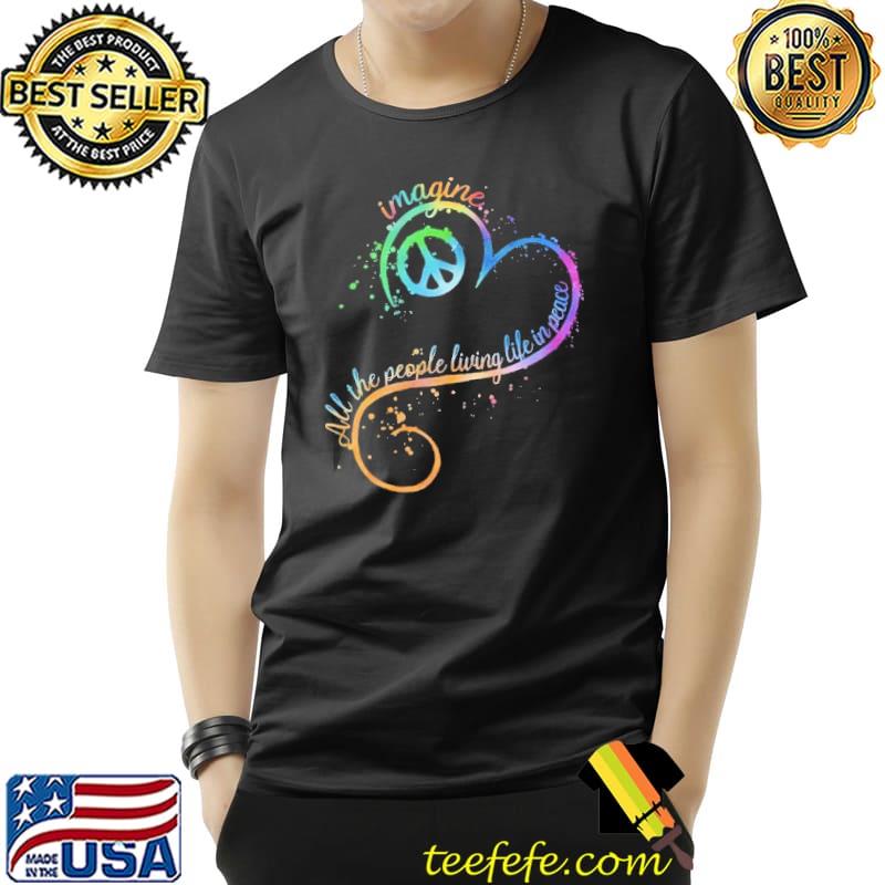 All The People Living Life In Peace Watercolor s Unisex All The People Living Life In Peace Watercolor s Unisex