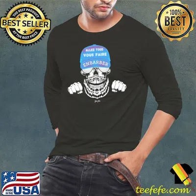 Allez Tous Vous Faire Enbarber Skull Barbe Junkies shirt