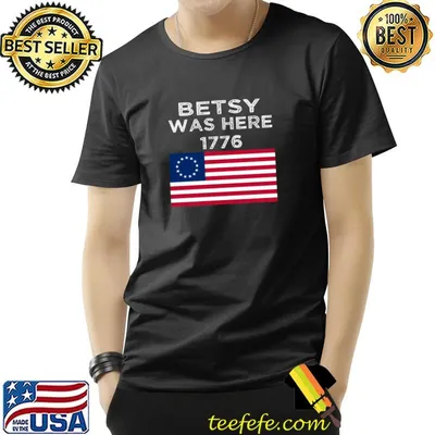 American Betsy Ross Flag Victory 1776 T-Shirt