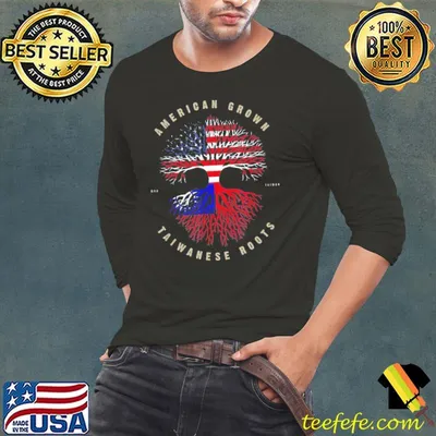 American Grown Taiwanese Roots Taiwan Flag shirt