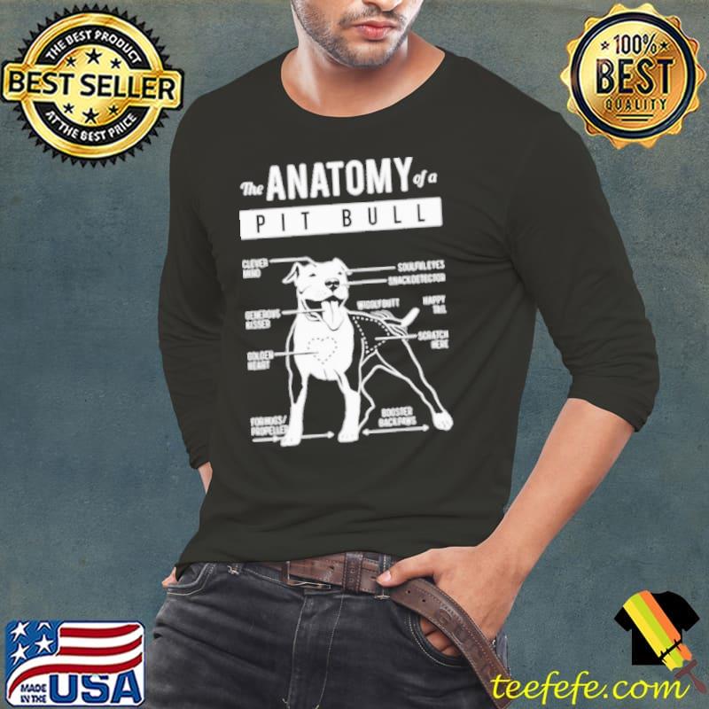 Anatomy of a Pitbull clever mind happy tall scratch shirt