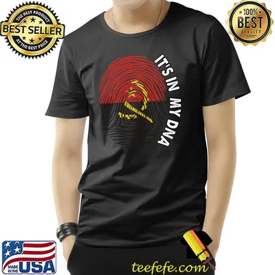 Angola flag Angola It's In My DNA finger T-Shirt