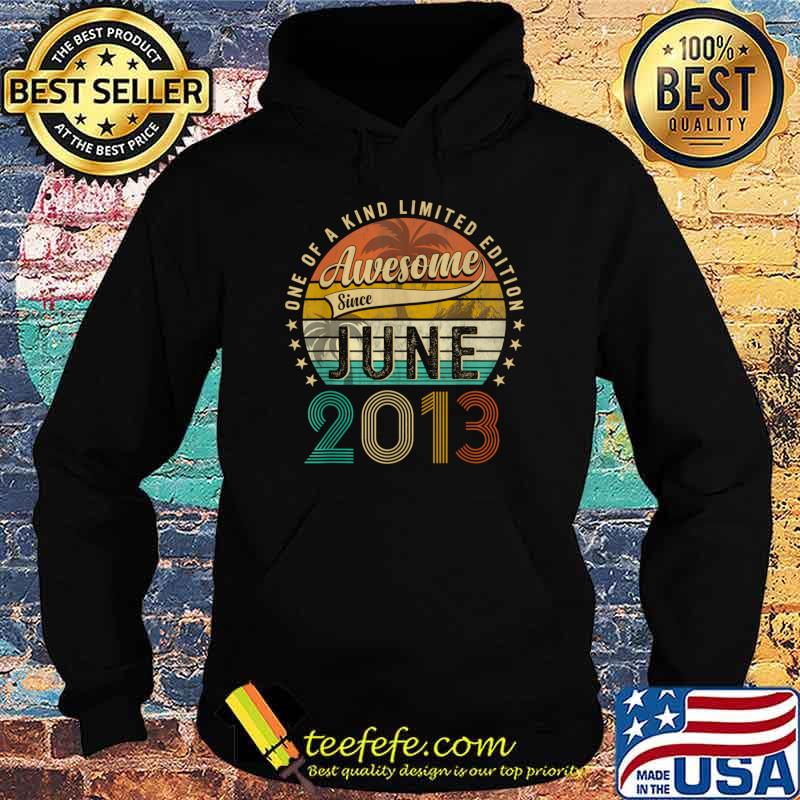 Awesome Since June 2013 One Of Kind Limited Edition Vintage 10th Birthday T-Shirt