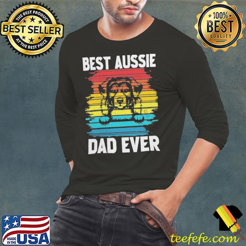 Best aussie dad ever dog vintage shirt