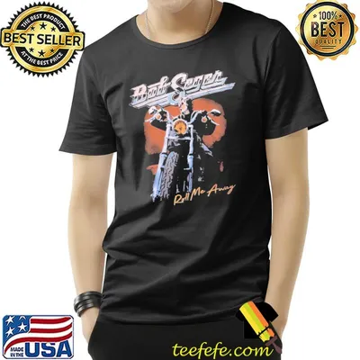 Bob Seger roll me away mortocycle shirt