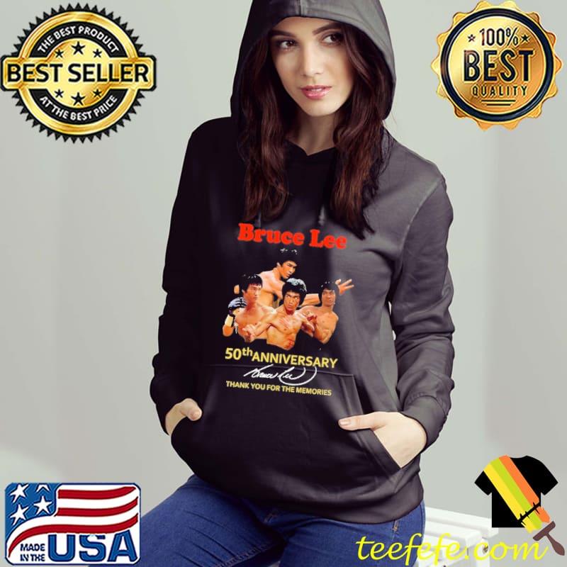 Bruce lee 50th anniversary thank you for the memories signature s Hoodie Bruce lee 50th anniversary thank you for the memories signature s Hoodie