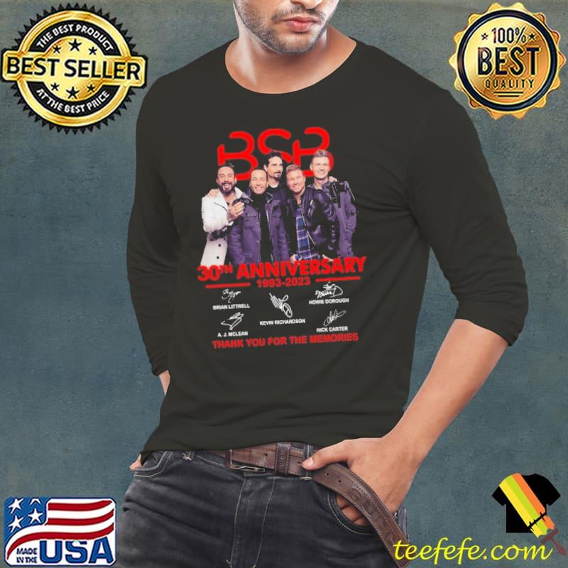 BSB 30th anniversary 1993 2023 thank you for the memories signature shirt BSB 30th anniversary 1993 2023 thank you for the memories signature shirt