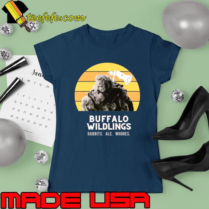 Buffalo Wildlings Rabbits Ale Whores Vintage T-Shirt