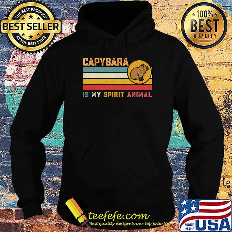 Capybara Is My Spirit Animal Capybaras lovers retro T-Shirt