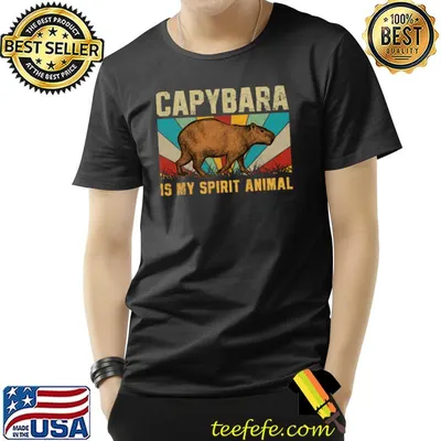 Capybara Is My Spirit Animal Vintage T-Shirt