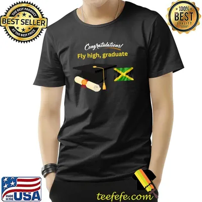 Congratulation Fly High Graduate, Graduation Flag T-Shirt
