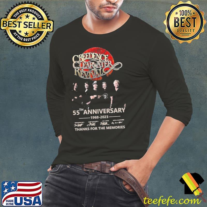 Creedence Clearwater Revival 55th anniversary thanks for the memories signature shirt Creedence Clearwater Revival 55th anniversary thanks for the memories signature shirt