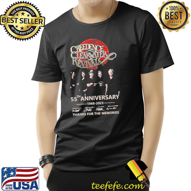 Creedence Clearwater Revival 55th anniversary thanks for the memories signature s Unisex Creedence Clearwater Revival 55th anniversary thanks for the memories signature s Unisex