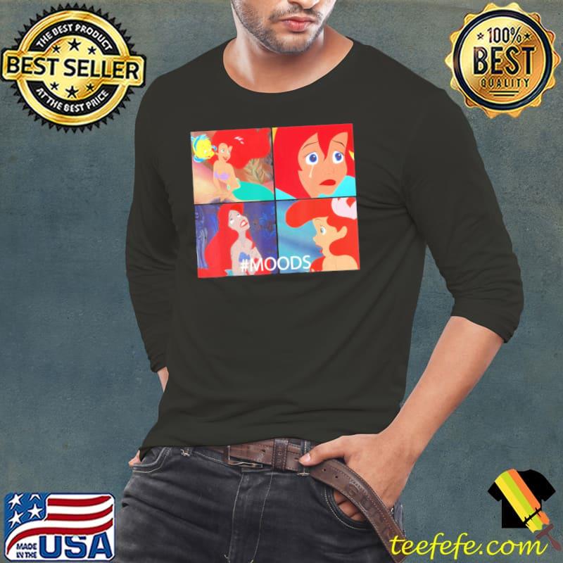 Disney The Little Mermaid Ariel Mood Panels s Long Sleeve Tee Disney The Little Mermaid Ariel Mood Panels s Long Sleeve Tee