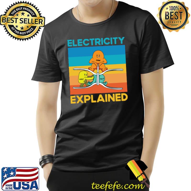 Electricity Explained Vintage T-Shirt Electricity Explained Vintage T-Shirt