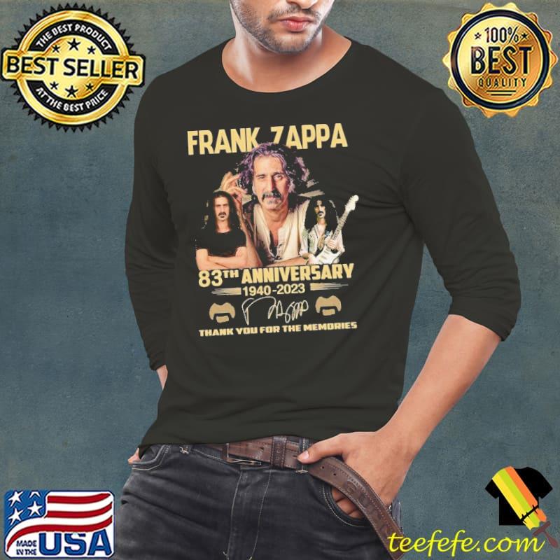 Frank Zappa 83th anniversary 1940 2023 thank you for the memories signature shirt