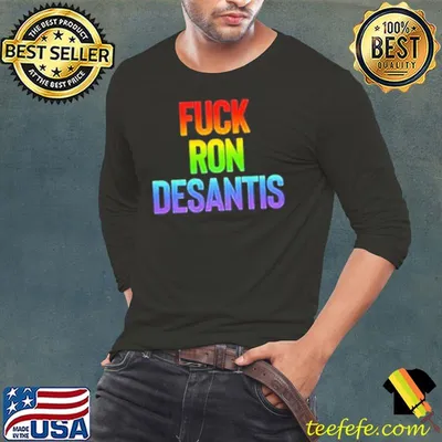 Fuck Ron Desantis rainbow shirt