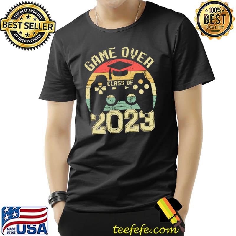 Game Over Class Of 2023 Vintage Graduation T-Shirt
