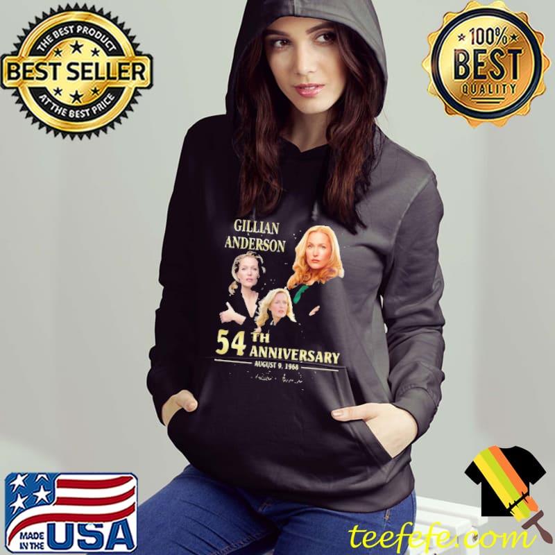 Gillian Anderson 54th anniversary signature s Hoodie Gillian Anderson 54th anniversary signature s Hoodie