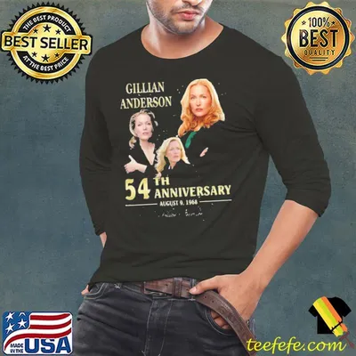 Gillian Anderson 54th anniversary signature shirt