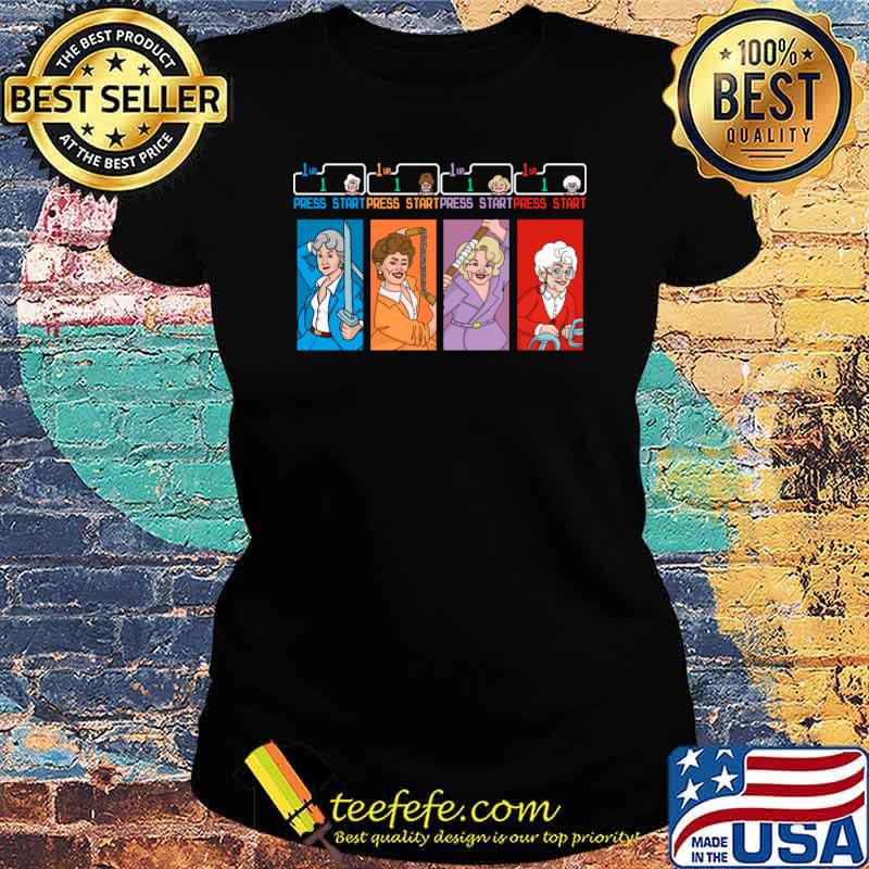 Golden ninjas press start game T-Shirt Ladies tee Golden ninjas press start game T-Shirt Ladies tee