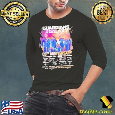 Guardians Of The Galaxy 09th Anniversary 2014 2023 We’ll All Fly Away Together signature shirt