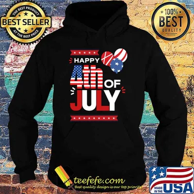 Happy 4th Of July Balloons American Flag T-Shirt