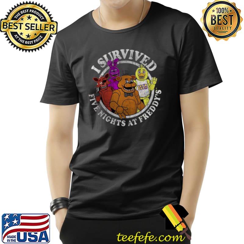 I survived five nights at Freddy's T-Shirt Unisex I survived five nights at Freddy's T-Shirt Unisex
