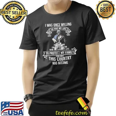 I Was Once Willing To Give My Life Veteran skull flag shirt