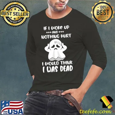 If i woke up nothing hurt i would think was dead ghost T-Shirt