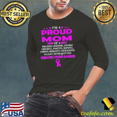 I'm proud mom of PEDIATRIC STROKE warrior shirt