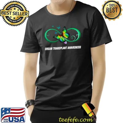 Infinity Butterfly Organ Transplant Awareness T-Shirt