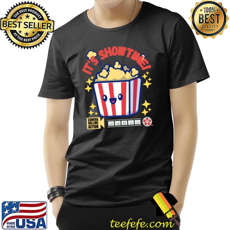 It's Showtime! Camera Rolling Action-Popcorn Ready A Good Movie T-Shirt