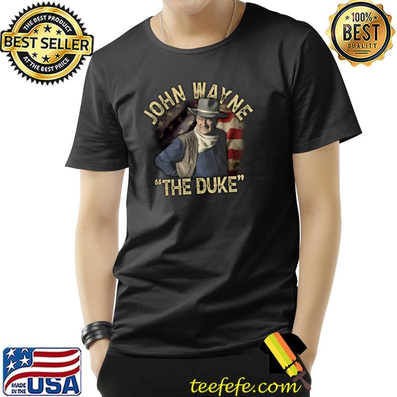John Wayne The Duke American Flag T-Shirt Unisex John Wayne The Duke American Flag T-Shirt Unisex