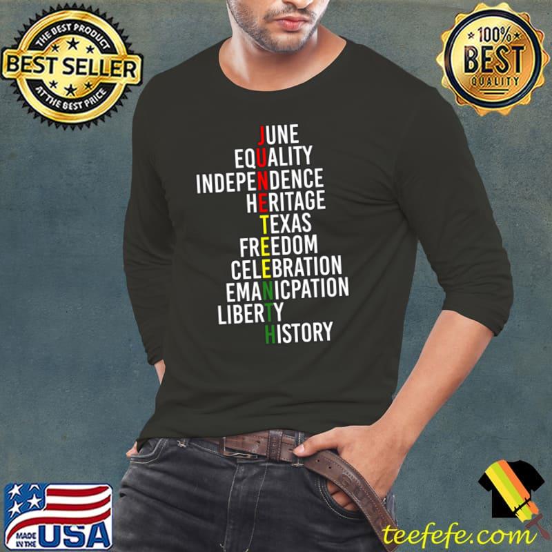 Juneteenth Pride Crossword Celebrating Black History and Freedom T-Shirt Long Sleeve Tee Juneteenth Pride Crossword Celebrating Black History and Freedom T-Shirt Long Sleeve Tee