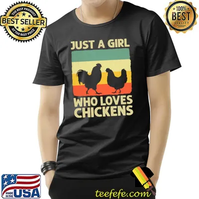 Just A Girl Who Loves Chickens Vintage T-Shirt