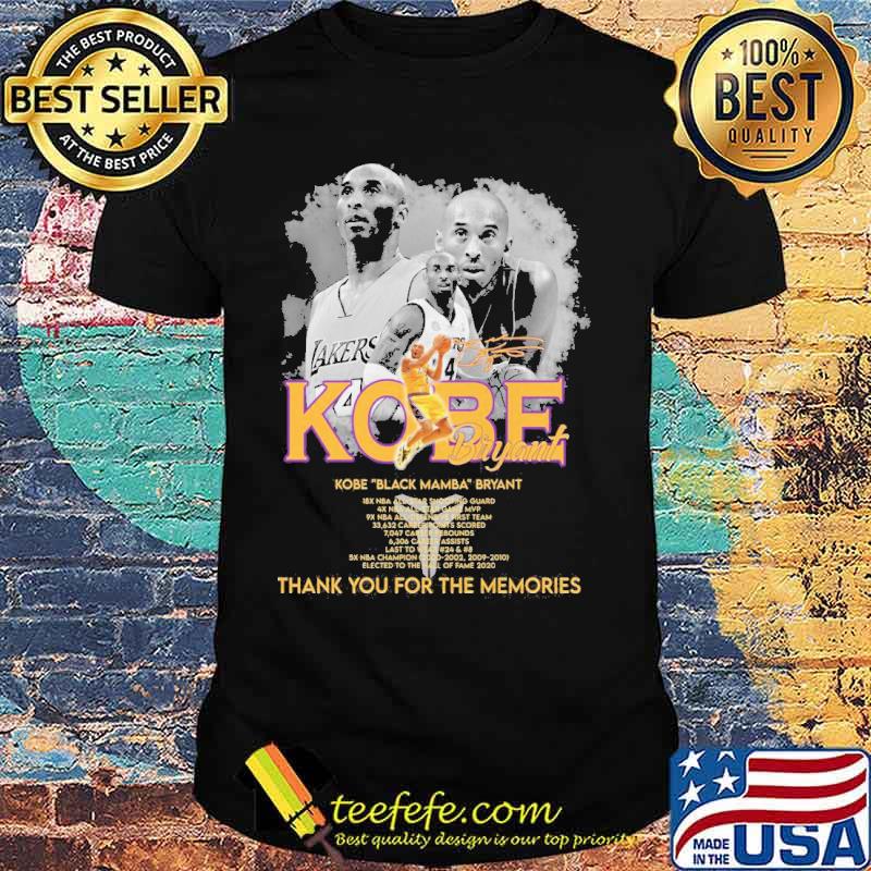 Kobe Bryant black mamba thank you for the memories signature s Unisex Kobe Bryant black mamba thank you for the memories signature s Unisex